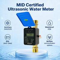 Compteur d'eau ultrasonique à filetage DN20 DN40 homologué MID, alimenté par batterie, LoRaWAN, vente en gros