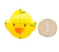 H637 eğitim hediye bebek banyo ses DuckToy çocuk bebek gıcırtılı duş ördek yavrusu yüzme havuzu Mini lastik oyuncak ördekler