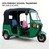 Navette scolaire sécurisée ZHENGMIN, véhicule électrique à trois roues à carrosserie ouverte, 4 places, 1000W, pour le transport des élèves