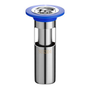 Siphon de sol en acier inoxydable 304, surface polie, dispositif de drainage pour salle de bain et toilettes, grande capacité, triple anti-odeur, épaissi - Product Image 1