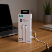 Cable de Datos SUNING para iPhone Tipo C PD, Carga Rápida de 60W, Conductor de Cobre Puro, Blindaje Trenzado, Revestimiento de Nailon, para Dispositivos iOS, Venta al Por Mayor