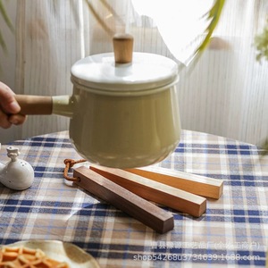 Solid Wood Coasters Heat Insulating <b>Mats</b> Creative Japanese Style Placemats For Tea Coffee Bowl <b>Plate</b> Use - Product Image 2