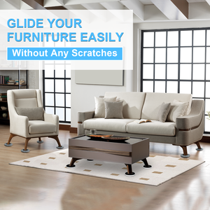 Glissières pour meubles, patins de déplacement pour meubles, protecteurs de pieds de chaise, patins de pieds de meubles, glissières en PTFE pour l'extérieur - Product Image 5