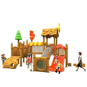 Vergnügung spark fahrten Rutsche Holz farbe Klettergerüst Kinder ausrüstung Klettern etz Outdoor-Spielplatz - Product Image 2