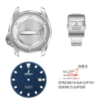 Reloj Mecánico de Lujo para Hombre, Esfera Personalizada, Caja de Titanio, Automático, Sumergible 200M, Logotipo OEM