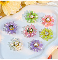 Accessoires pour sabots : Breloques en forme de grappe de fleurs de perles, faits main, DIY, pour chaussures et coiffes