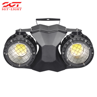 Projecteur LED COB 200W à deux yeux, blanc chaud, IP65, pour extérieur, avec contrôle DMX512 et gradation linéaire, idéal pour les concerts et événements scéniques