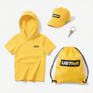 Custom Printed Apparel Promotional Sets T-shirts Backpacks Baseball Caps Summer Festival Giveaways Team Uniforms Bulk Pricing