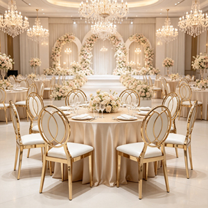 Chaises Chiavari Napoléon Dorées Modernes et Confortables pour Salles de Banquet, Salles à Manger, Espaces Extérieurs, Salons, Mariages, Hôtels et Événements – Vente en Gros - Product Image 3