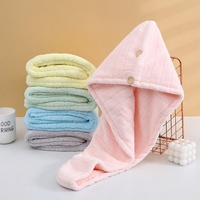 Serviette turban en microfibre personnalisée super absorbante pour séchage rapide des cheveux, douce, pour femmes