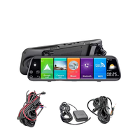 Système de capteur de stationnement universel pour voiture à double objectif de 10 pouces avec ADAS, vision nocturne, WiFi 4G, GPS, Android, garantie 1 an