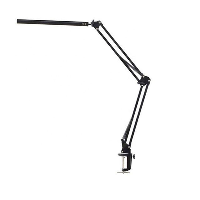 Modern Flexible Long Swing Arm 10 Levels Dimmable Led Desk Lamp 12W Eye-caring Adjustable Study Desk Lamp With Metal Clamp