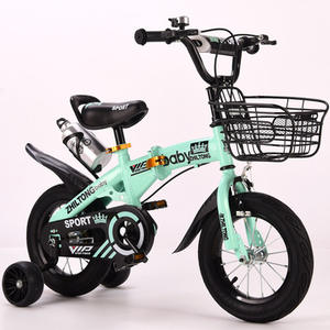 Bicicleta Plegable para Niños con Frenos de Disco, Ruedas de Entrenamiento y Canasta Delantera para Niños y Niñas de 3+ Años, 16 Pulgadas - Product Image 6