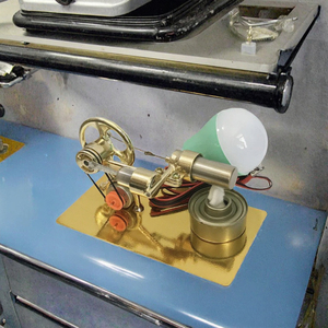 Modèle d'expérimentation de moteur Stirling à air chaud, petit générateur de puissance, moteur EHL1211, design Art Déco, origine Zhejiang - Product Image 3