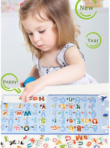 Juego <span class=keywords><strong>de</strong></span> cartas <span class=keywords><strong>de</strong></span> rompecabezas <span class=keywords><strong>de</strong></span> <span class=keywords><strong>palabras</strong></span> magnéticas, juguetes <span class=keywords><strong>de</strong></span> rompecabezas <span class=keywords><strong>de</strong></span> alfabeto reutilizables para niños, juego cognitivo hecho <span class=keywords><strong>de</strong></span> papel - Product Image 6