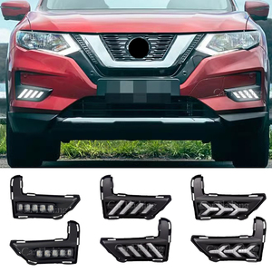 สำหรับนิสสัน เอ็กซ์เทรล <span class=keywords><strong>Xtrail</strong></span> X Trail ปี 2017 2018 2019 2020 ไฟเดย์ไลท์ DRL พร้อมไฟตัดหมอก ฝาครอบไฟเดย์ไลท์ พร้อมไฟเลี้ยวสีเหลือง - Product Image 2