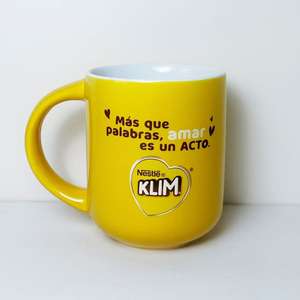 Mug en céramique personnalisé, design cœur jaune, tasse individuelle, cadeau d'affaires avec poignée, origine Zibo, numéro de pièce 7111 - Product Image 2