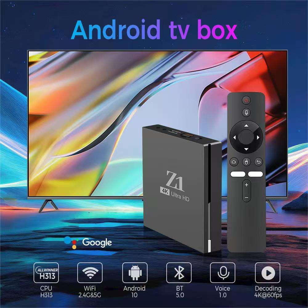 Z1 4K HD TV Set-Top BOX 8+128G with IPTV 5G Dual-Band WIFI