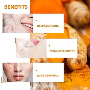 Nettoyant Visage Moussant en Gros 110ml à Marque Blanche Vitamine C & Curcuma – Nettoyage Profond pour Peaux à Tendance Acnéique - Product Image 2