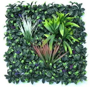 סיטונאי מורדן אנכי גן ירוק קיר מלאכותי צמח קיר תליית לוחות תאשור לקישוט חיצוני הגנת UV