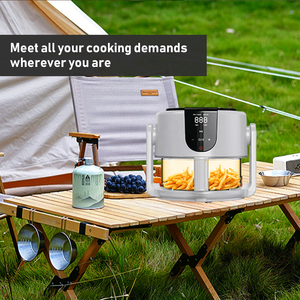 Voyage <span class=keywords><strong>Camping</strong></span> RV BBQ Portable Grill Air Friteuse Offre Spéciale Cuisson En Plein Air Vapeur Bouillir Tout En Un Compact Poêle Multicuiseur - Product Image 4