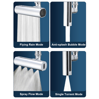SANIPRO 1080 degrés Rotation 4-en-1 Anti-éclaboussure évier robinet d'eau Extender ABS robinets aérateur buse cuisine robinet accessoires
