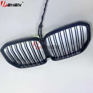 Rejilla de luz LED para BMW New X5 X6 X7 G05 Estilo de fibra de carbono Rejilla de riñón Rejilla de parrilla delantera iluminada con lámpara Autopartes - Product Image 4