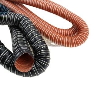 Manguera <span class=keywords><strong>flexible</strong></span> de silicona resistente al calor 300 ℃ tubo de ventilación Conducto de entrada de aire Hvac conducto de aire para frenos fríos y calientes - Product Image 1
