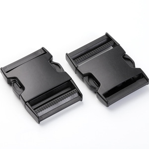 Hebilla de liberación lateral de plástico Jiuyuan de 50 mm para bolsos, ajustable, duradera, negra - Product Image 3