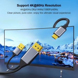 พอร์ตแสดงผลแบบสัมผัสเพื่อใช้กับ4K60Hz สาย USB-C พร้อมอะแดปเตอร์สาย USB สำหรับ <span class=keywords><strong>nreal</strong></span> Air VR MacBook pro/air 2020 - Product Image 5