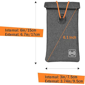 Pochette Faraday pour clés de voiture et smartphone, sac de blocage de signal pour téléphone portable et télécommande sans clé - Product Image 3