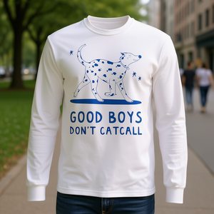 Maglietta a maniche lunghe Good Boys Don't Catcall, taglia unisex per adulti - Product Image 3