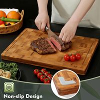 Planche à découper en bambou en gros, planche à découper de cuisine durable pour la maison, les restaurants et les coffrets cadeaux