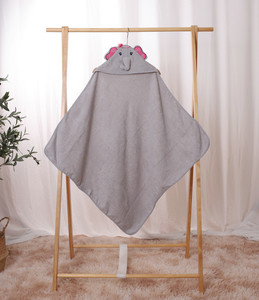 Toalla de Baño Orgánica con Capucha para Niños, Diseño de Cara de Animal, Suave, de Algodón, Tipo Poncho - Product Image 4