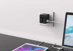 Universal Travel <strong>Adaptor</strong> With Dual <strong>USB</strong> Charging Ports for Europe USA Australia UK International Overseas Travel - Product Image 6
