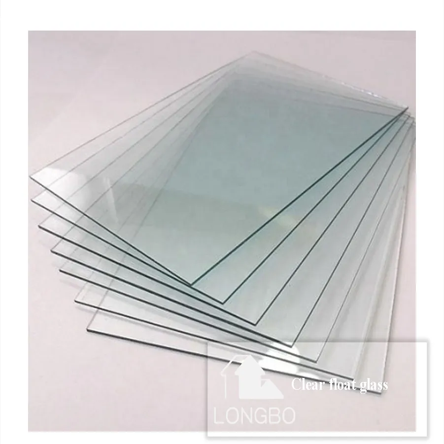 Vidrio de ventana de precio competitivo de fábrica de China para construcción escalera de edificio 1mm-3mm vidrio flotado transparente