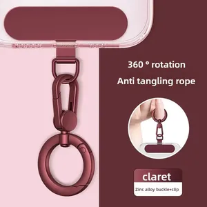 Zinc Alloy Phone Lanyard with 360 Rotation Anti-Tangling Rope <b>Hook</b> <b>Clip</b> & Buckle-Mobile Phone Accessories - Product Image 1
