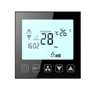 Hy603 AC Wifi thương mại cuộn dây Quạt nhiệt sưởi ấm và điều khiển làm mát 4 ống cho nước lạnh và nóng - Product Image 1