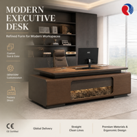 Bureau de direction modulaire, table de bureau exécutive, design sectionnel, bureau de luxe pour le bureau