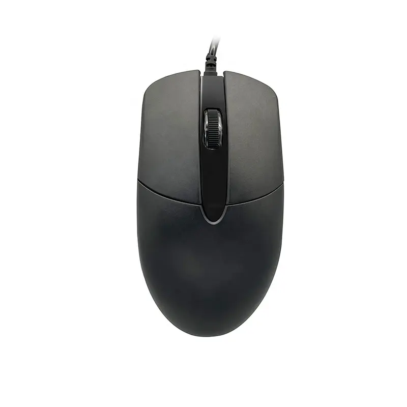 Ratón óptico con cable para oficina, Mouse 3D con botón grande y cable USB, básico y cómodo, ergonómico, para ordenador, M-803DA