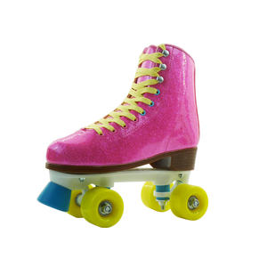 Haute qualité professionnel <span class=keywords><strong>Quad</strong></span> patins à roulettes chaussures femmes 4 roues patins à roulettes pour adultes PVC paillettes <span class=keywords><strong>Quad</strong></span> patins - Product Image 3