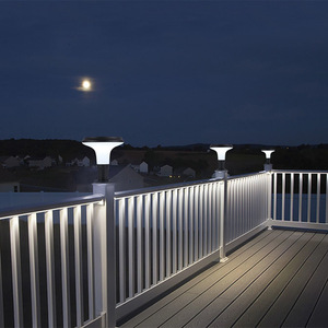 Lámpara de poste con energía solar, lámpara LED impermeable para exteriores, para iluminación de puertas de villas y patios - Product Image 2