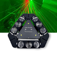 Avastron 160W 9x15W RGBW 4-en-1 Spider Moving Head Light Beam Laser Strobe Rotatif 540/180 Gradation Ultra-lisse DMX512