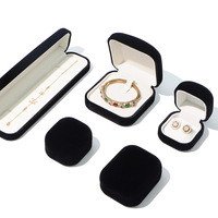 Boîte à bijoux haut de gamme en carton gaufré velours, forme pain vapeur, pour boucles d'oreilles et bagues, design inspiré de la Mongolie, fermeture magnétique