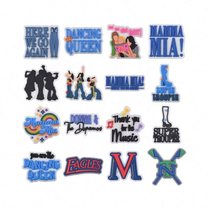 Abalorios de PVC para decoración de zuecos con diseño de la cantante británica <span class=keywords><strong>Mamma</strong></span> <span class=keywords><strong>Mia</strong></span>, accesorios para pulseras, venta al por mayor - Product Image 1