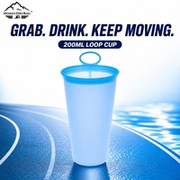 Gourde souple ultra-compacte en TPU sans BPA, personnalisable OEM, mug pliable pour l'endurance, la randonnée et l'alpinisme