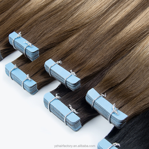 Extensiones de Cabello Adhesivas al por Mayor de Fábrica, Todos los Colores Disponibles, de 18-24 Pulgadas, Doble Trama, 2.5g/unidad, Cinta Invisible Sin Costuras - Product Image 5