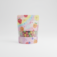 Sachet Doypack 8oz non toxique, à film métallisé, avec fermeture zip et barrière lumineuse, pour petits lots de chocolats de fêtes