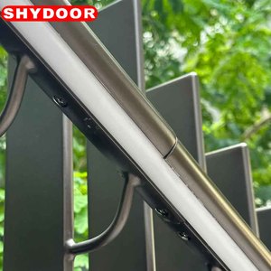 SHYDOOR Garde-corps d'escalier intérieur personnalisés en <span class=keywords><strong>acier</strong></span> inoxydable 304, tubes sur mesure pour projets d'ingénierie de métro et de construction de parcs, style moderne - Product Image 5