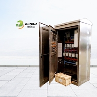 Ensembles complets d'armoires de contrôle d'automatisation industrielle, boîtes de distribution, PLC, convertisseur de fréquence, acier inoxydable 304, indice de protection IP68